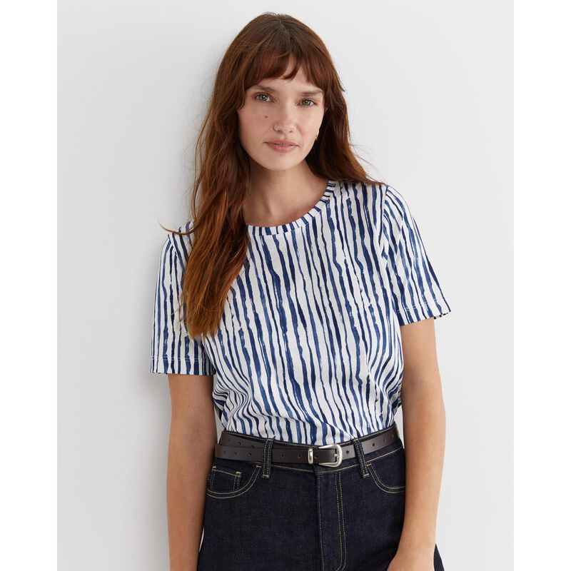 Sportscraft Tina Stripe SS Merc Tee image number 2